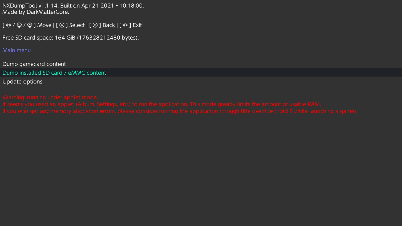 NXDumpTool