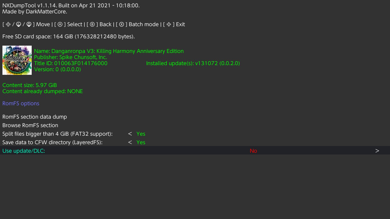NXDumpTool