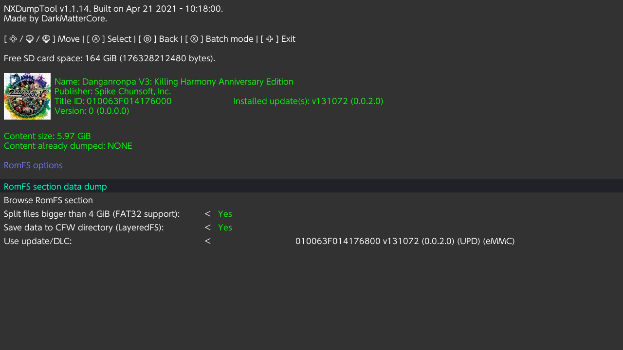 NXDumpTool